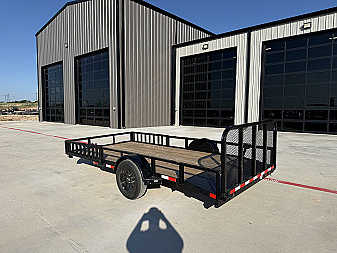 New 2026 X-On 77"x14' Single Axle Utility Trailer - U2
