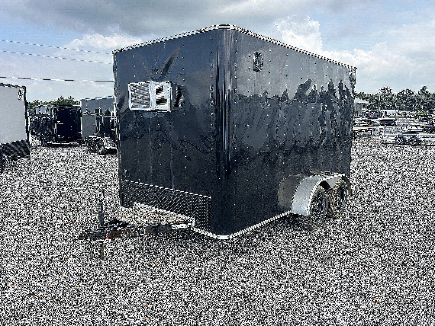 Used 2022 Lark 7'x12' Custom Freezer Enclosed Trailer