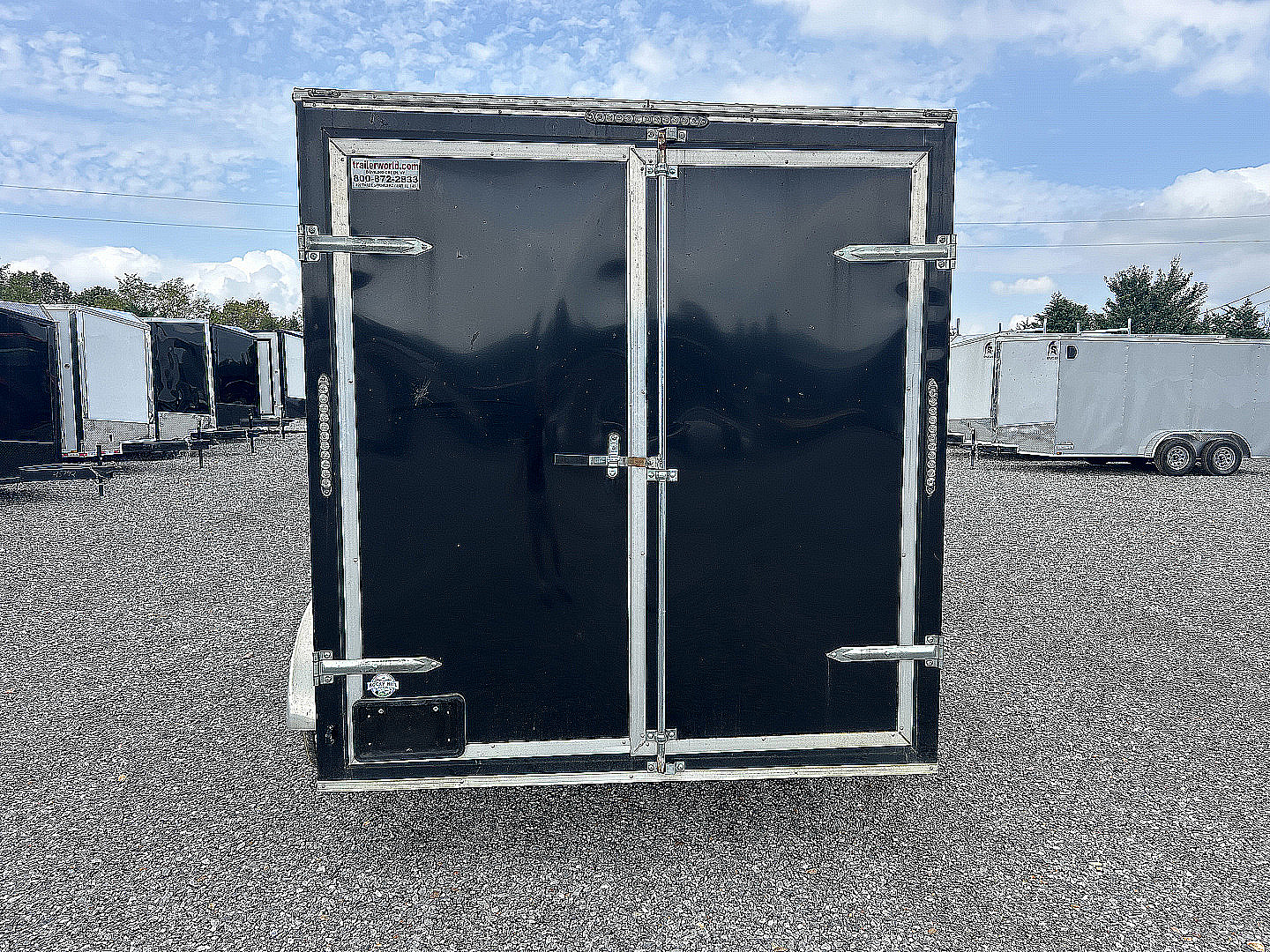 Used 2022 Lark 7'x12' Custom Freezer Enclosed Trailer
