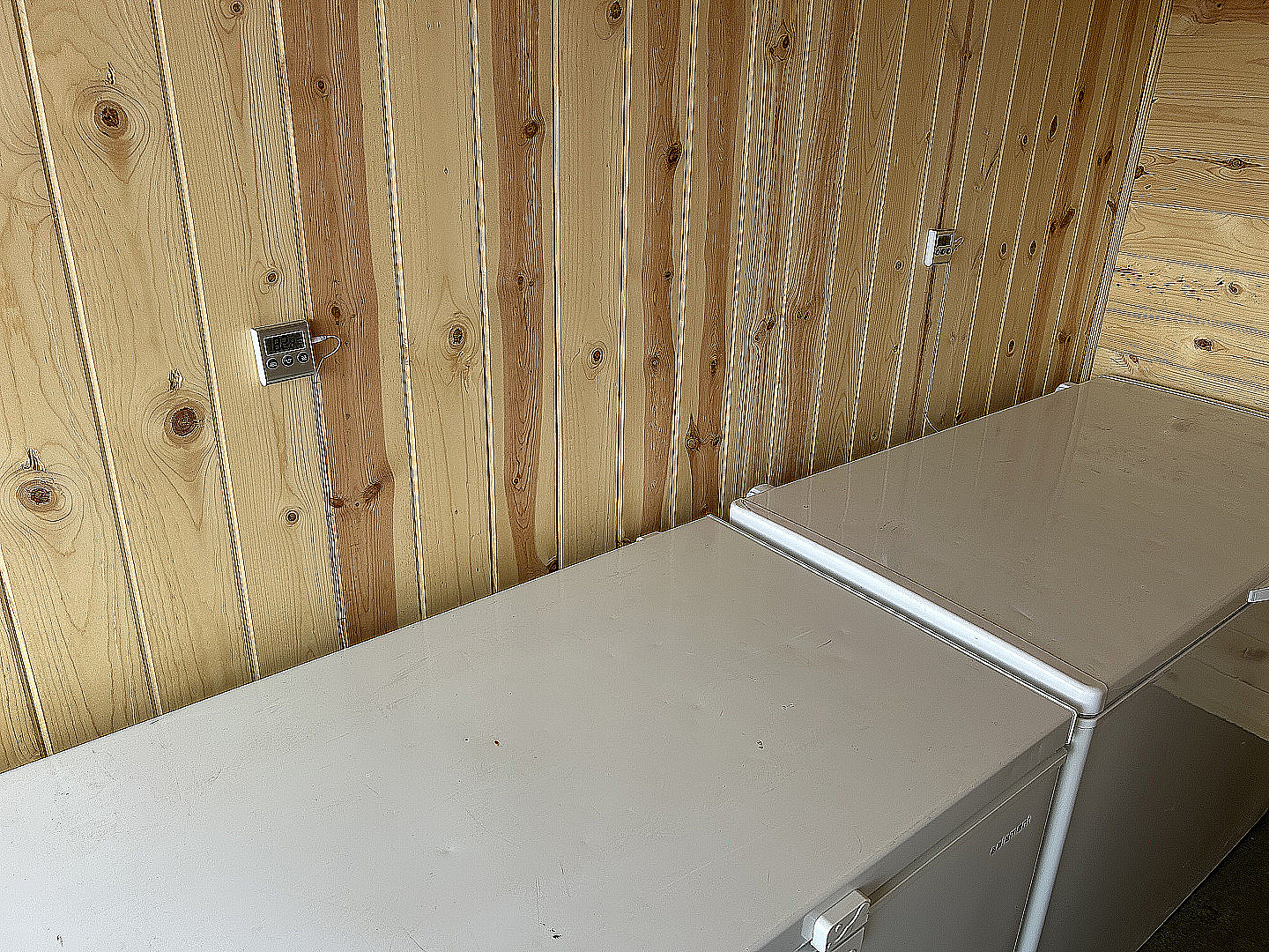 Used 2022 Lark 7'x12' Custom Freezer Enclosed Trailer