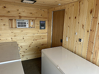 Used 2022 Lark 7'x12' Custom Freezer Enclosed Trailer