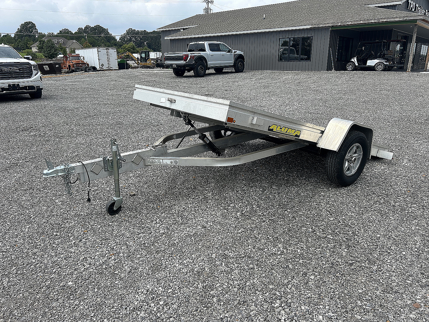 Used 2023 Aluma 68"x10' 3k TILT Utility Trailer