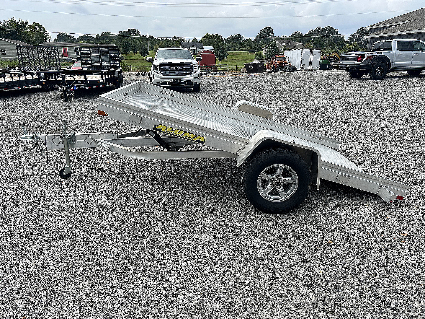 Used 2023 Aluma 68"x10' 3k TILT Utility Trailer