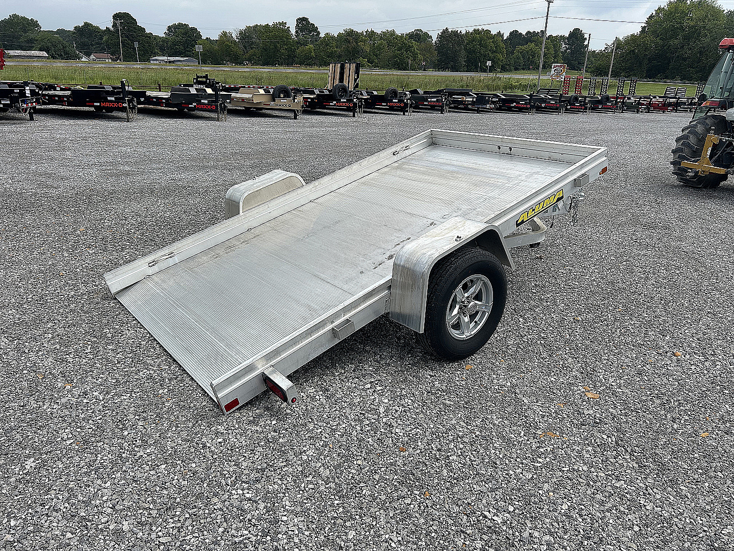 Used 2023 Aluma 68"x10' 3k TILT Utility Trailer