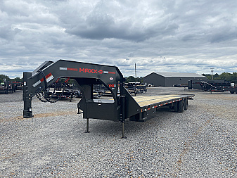New 2026 MAXXD 102"X36' 40K *ENGINEERED FRAME* HYD DOVE Gooseneck Flatbed Trailer