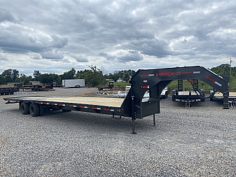 New 2026 MAXXD 102"X36' 40K *ENGINEERED FRAME* HYD DOVE Gooseneck Flatbed Trailer