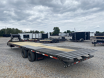 New 2026 MAXXD 102"X36' 40K *ENGINEERED FRAME* HYD DOVE Gooseneck Flatbed Trailer