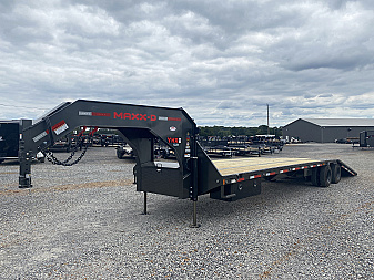 New 2026 MAXXD 102"X36' 40K *ENGINEERED FRAME* HYD DOVE Gooseneck Flatbed Trailer