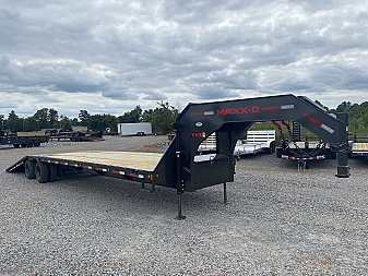 New 2026 MAXXD 102"X36' 40K *ENGINEERED FRAME* HYD DOVE Gooseneck Flatbed Trailer