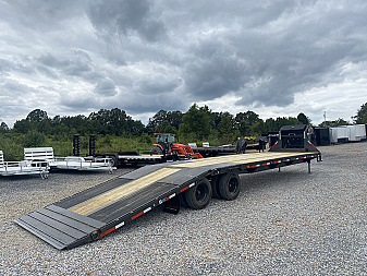 New 2026 MAXXD 102"X36' 40K *ENGINEERED FRAME* HYD DOVE Gooseneck Flatbed Trailer