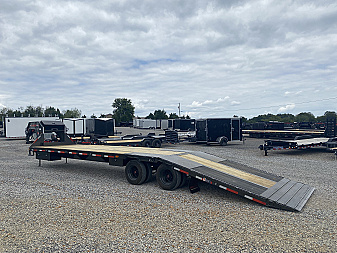 New 2026 MAXXD 102"X36' 40K *ENGINEERED FRAME* HYD DOVE Gooseneck Flatbed Trailer