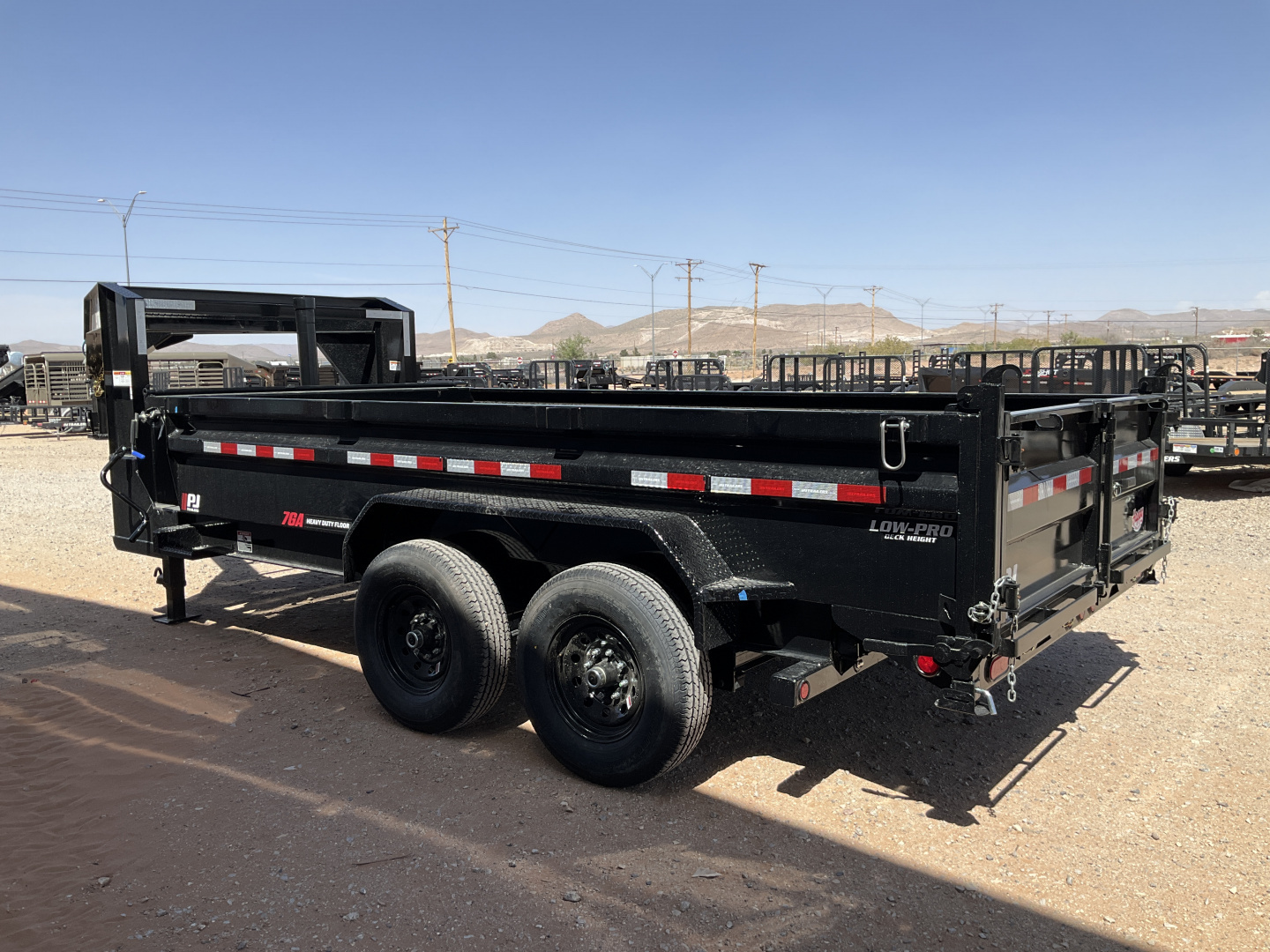 New 2026 PJ 83"x14' BP Tandem Axle Low Pro High Side Dump w/ 48" Sides – DM