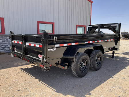 New 2026 PJ 83"x14' BP Tandem Axle Low Pro High Side Dump w/ 48" Sides – DM