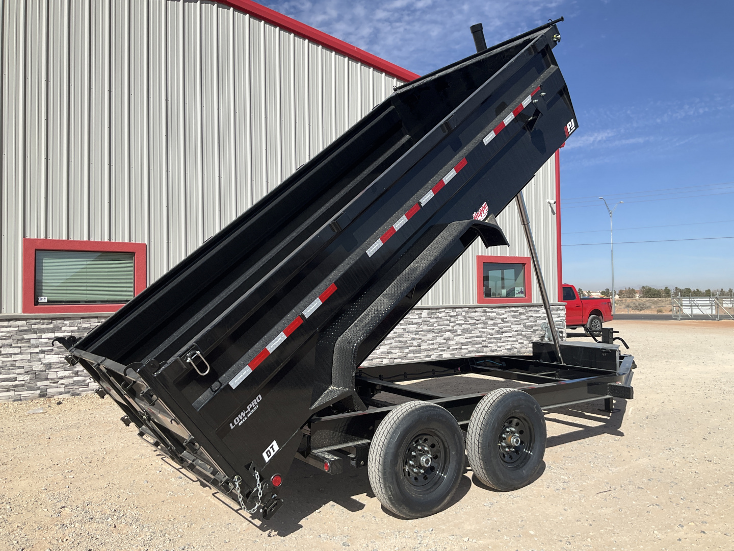 New 2026 PJ 83"x14' BP Tandem Axle Low Pro Telescopic Dump w/ 36" Sides – DT