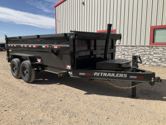 New 2026 PJ 83"x14' BP Tandem Axle Low Pro Telescopic Dump w/ 36" Sides – DT