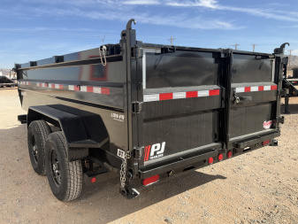 New 2026 PJ 83"x14' BP Tandem Axle Low Pro Telescopic Dump w/ 36" Sides – DT