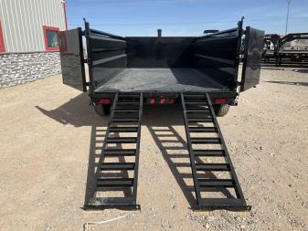 New 2026 PJ 83"x14' BP Tandem Axle Low Pro Telescopic Dump w/ 36" Sides – DT