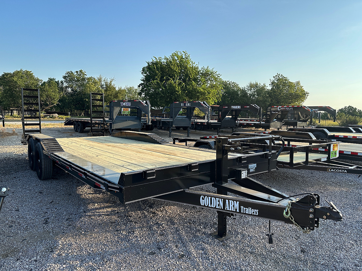 New 2025 Golden Arm - 102" x 22' - Drive over fender - Equipment Trailer