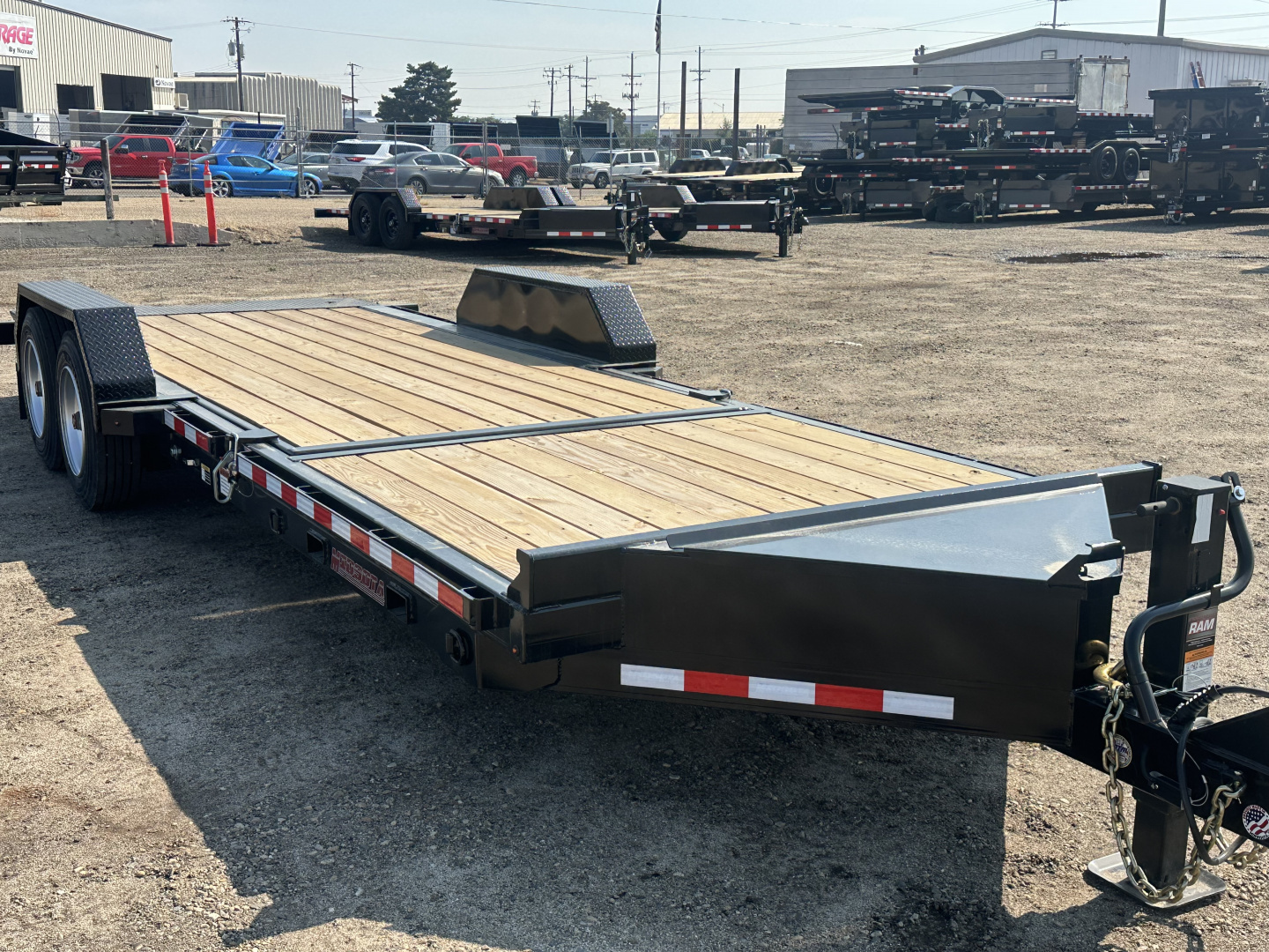 New 2026 Midsota (6+16) 7x22 15.4K Split Tilt Equipment Trailer