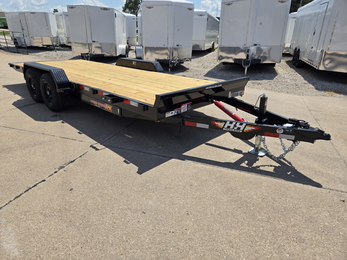 New 2026 H&H Trailers 82x20 Manual Tilt Speed Loader 10K Equipment Trailer