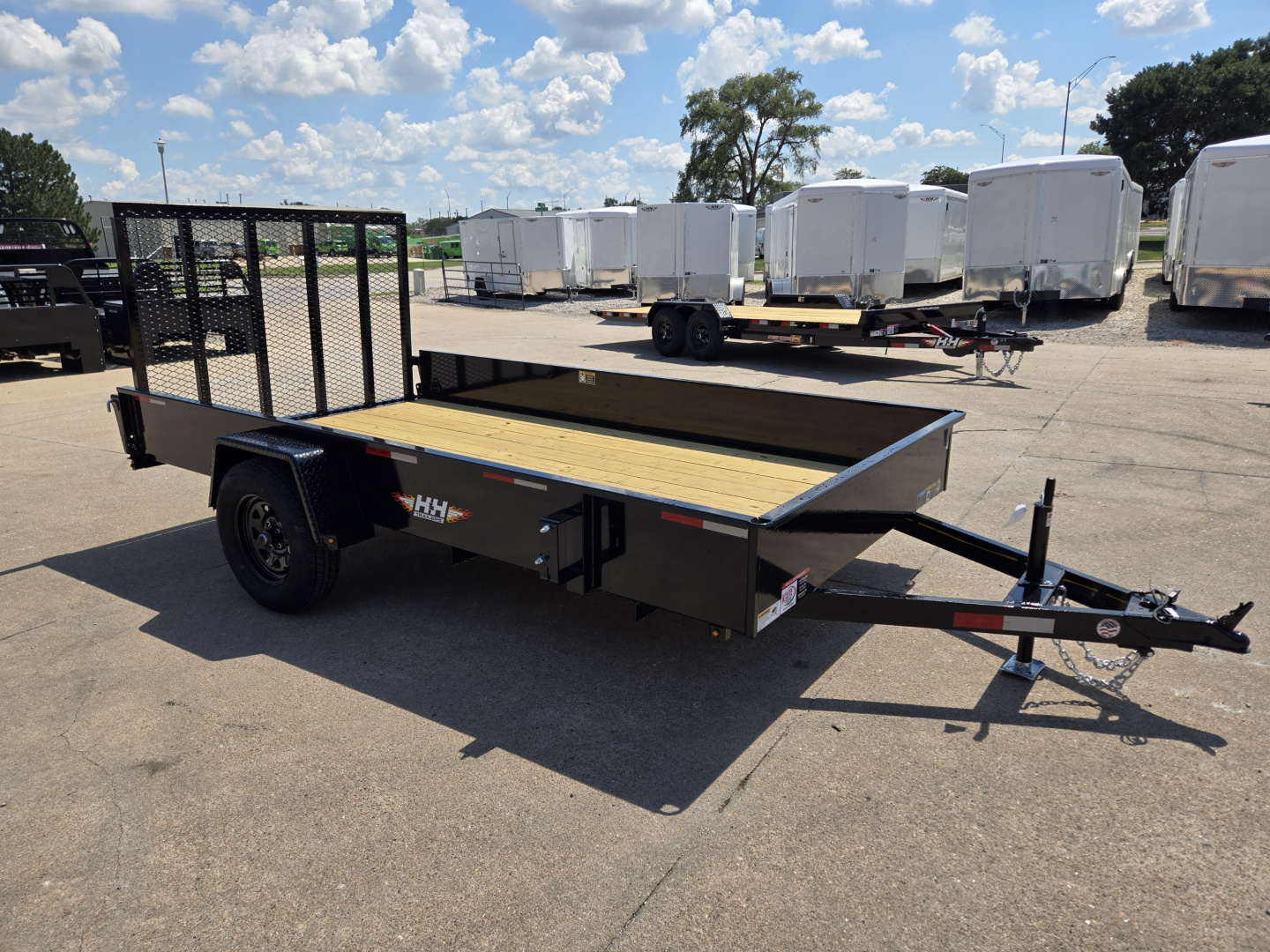 New 2026 H&H Trailers 76x12 Solid Side 3K Utility Trailer