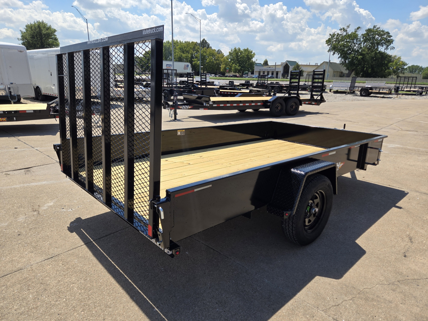New 2026 H&H Trailers 76x12 Solid Side 3K Utility Trailer