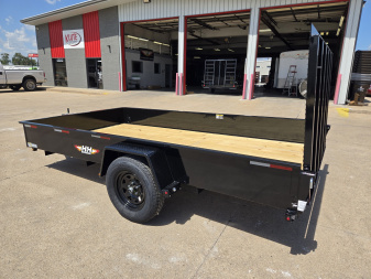 New 2026 H&H Trailers 76x12 Solid Side 3K Utility Trailer