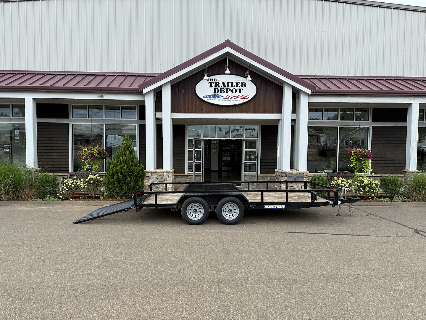 Used Sure-Trac 7′ X 16′ OPEN LANDSCAPE TRAILER 7K