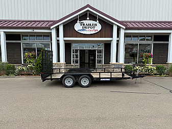 Used Sure-Trac 7′ X 16′ OPEN LANDSCAPE TRAILER 7K