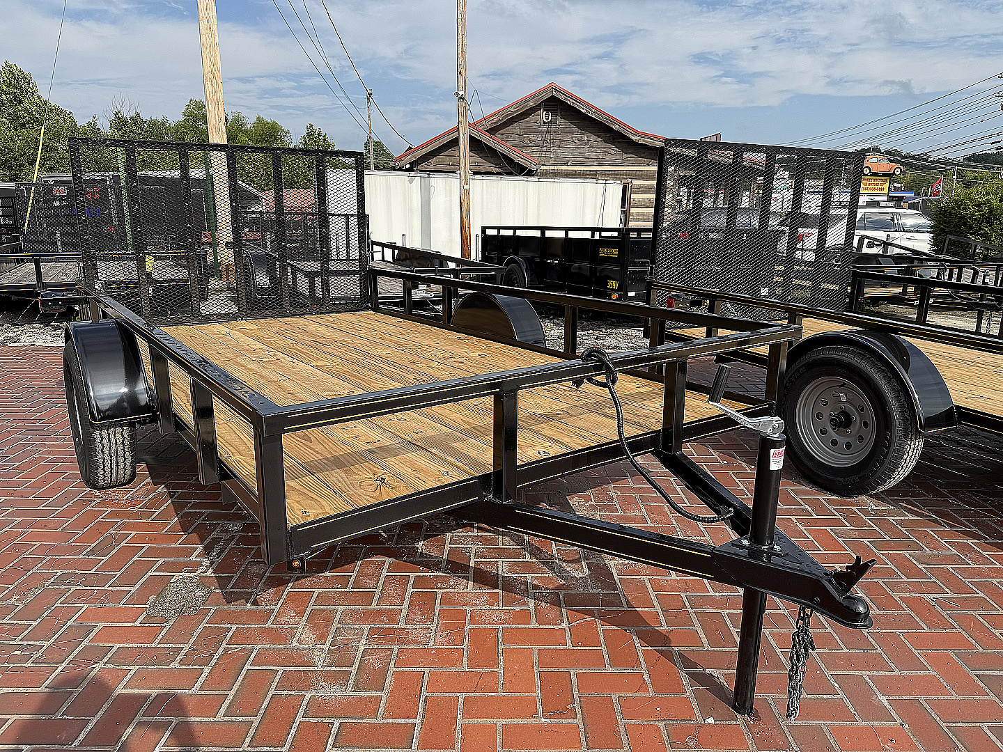 New 2025 P & T Trailers 6.4X12 AFG TUBE (SPRING ASSIST) Utility Trailer