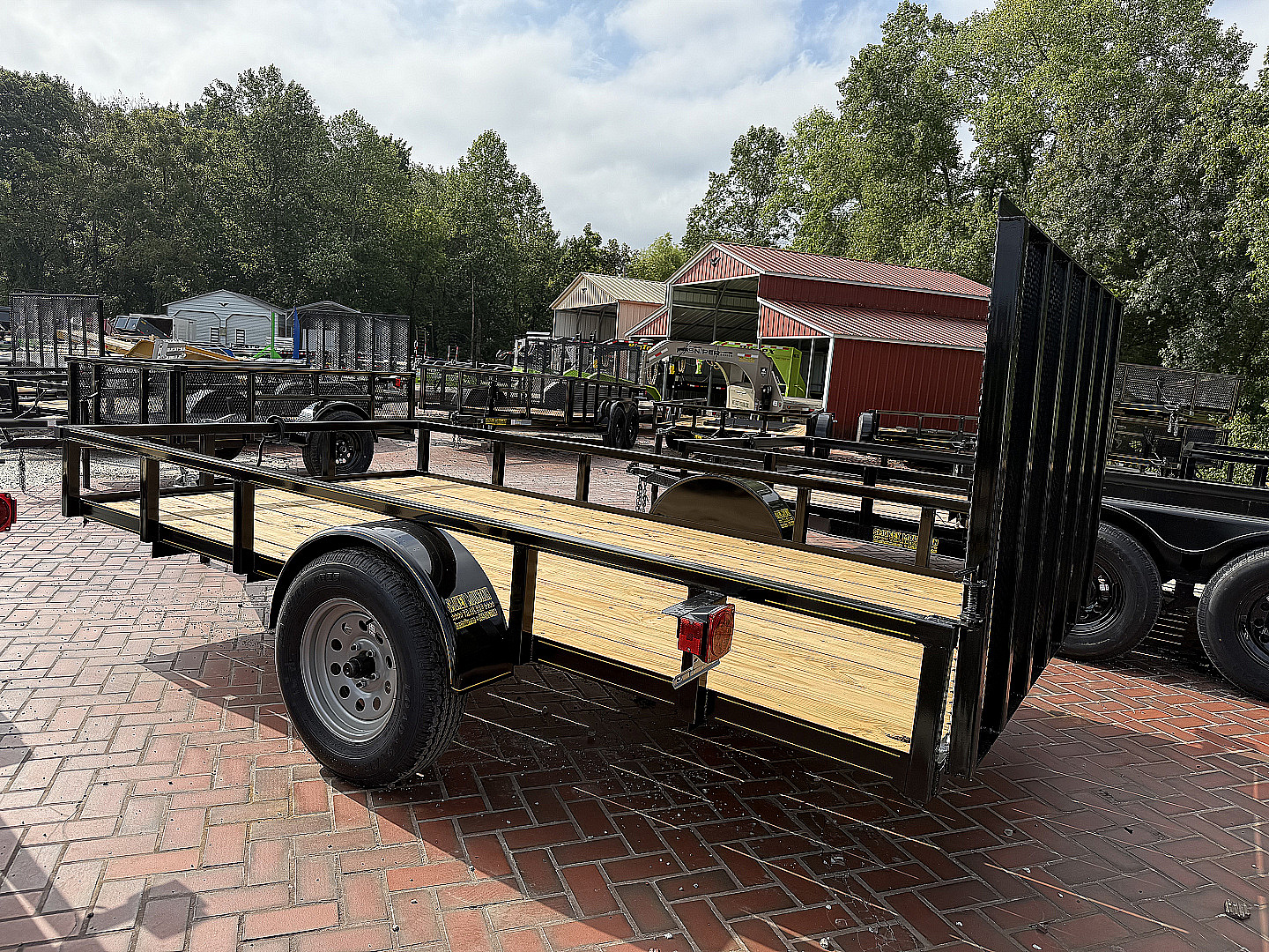 New 2025 P & T Trailers 6.4X12 AFG TUBE (SPRING ASSIST) Utility Trailer