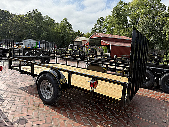 New 2025 P & T Trailers 6.4X12 AFG TUBE (SPRING ASSIST) Utility Trailer