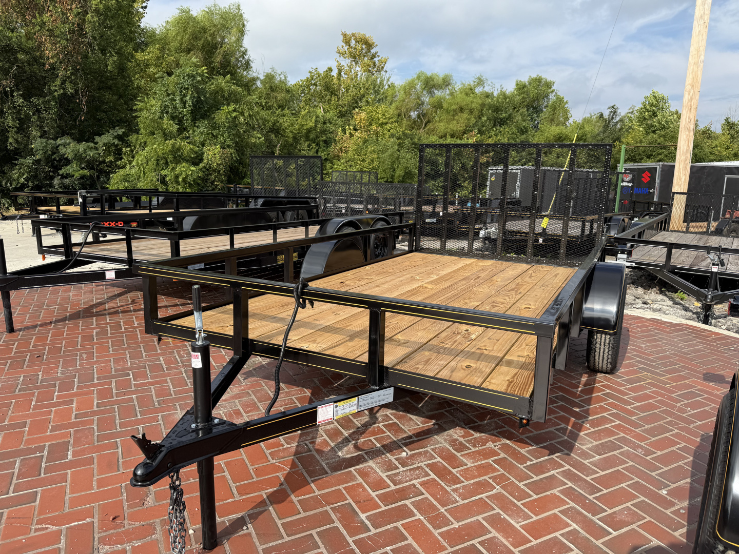 New 2025 P & T Trailers 6.4X12 AFG TUBE (SPRING ASSIST) Utility Trailer