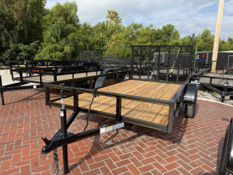 New 2025 P & T Trailers 6.4X12 AFG TUBE (SPRING ASSIST) Utility Trailer