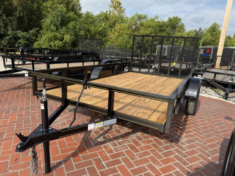 New 2025 P & T Trailers 6.4X12 AFG TUBE (SPRING ASSIST) Utility Trailer