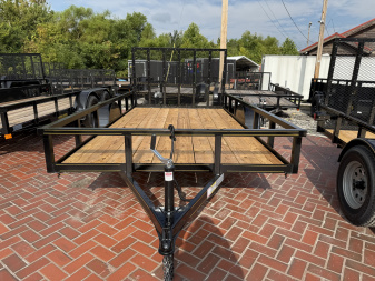 New 2025 P & T Trailers 6.4X12 AFG TUBE (SPRING ASSIST) Utility Trailer