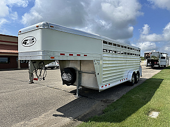 Used 2014 4-Star Trailers 20' GN Stock / Stock Combo Trailer