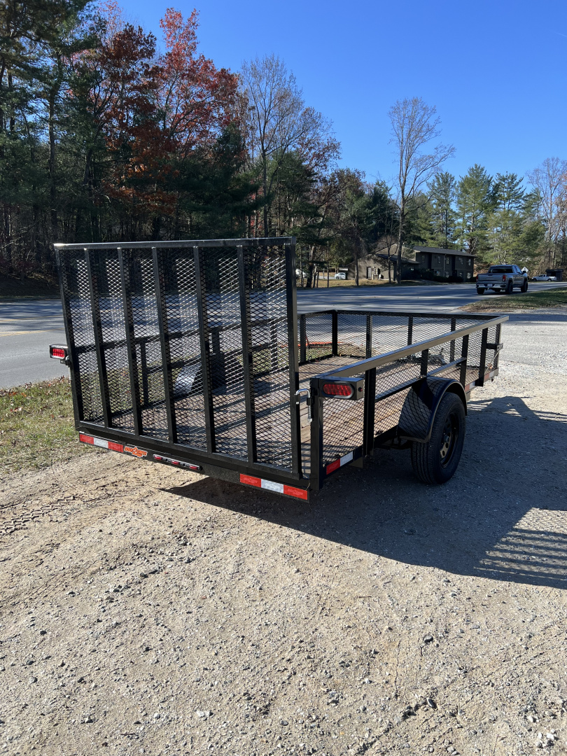 New 2026 Down 2 Earth Trailers DTE7612G29HS Utility Trailer / 76" X 12 / 24" MESH SIDE / TUBE RAIL / SEALED LIGHTS