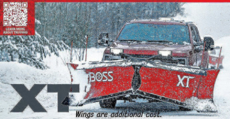 New BOSS Snowplow 9'2  Steel XT V-Plow - Full Trip w/Cold Front Tech