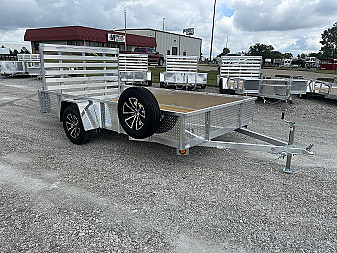 New 2026 QUALITY STEEL AND ALUMINUM 82 x12' Aluminum Utility Trailer