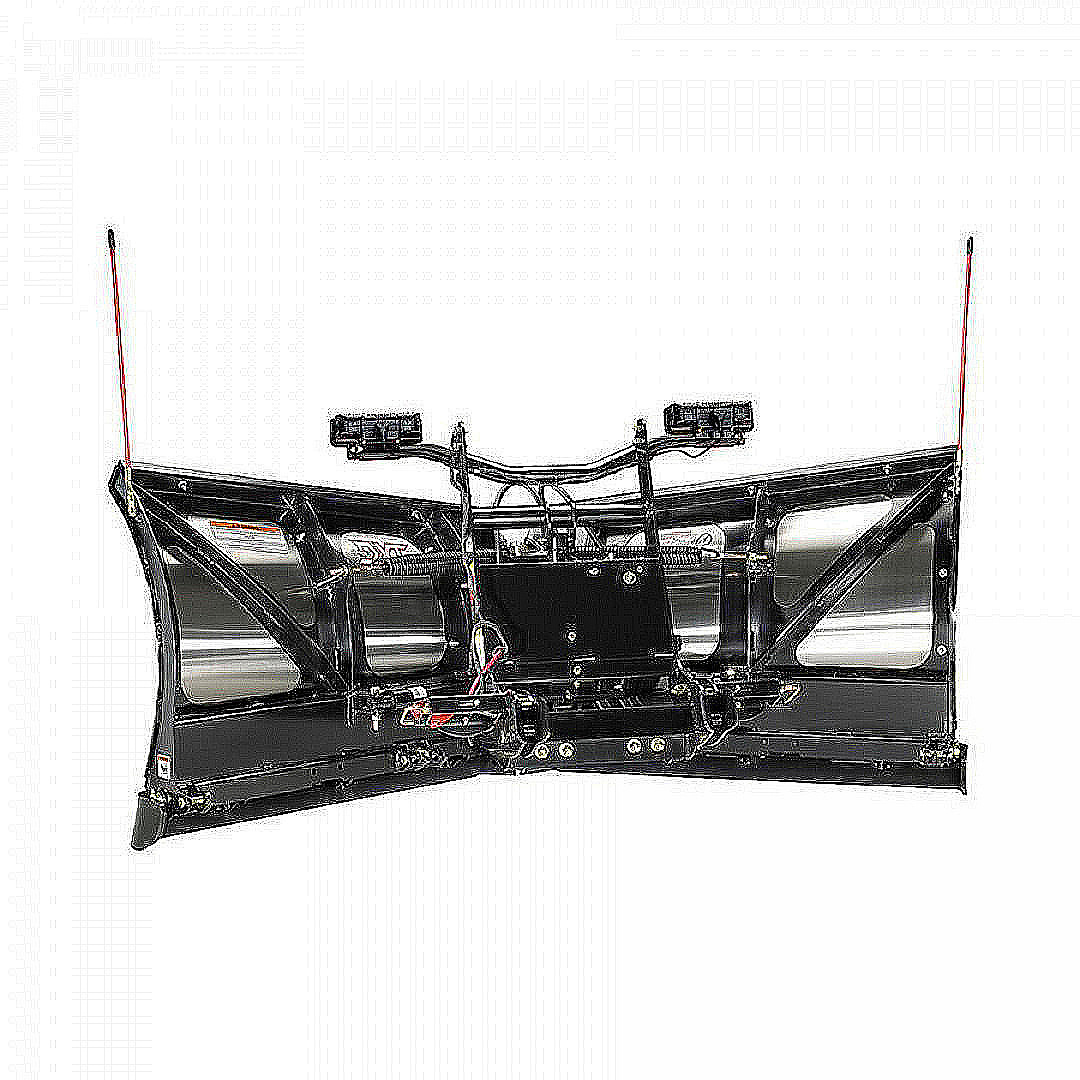 New BOSS Snowplow 9'2" Stainless Steel DXT V-Plow - Dual Trip Edge w/Cold Front Tech
