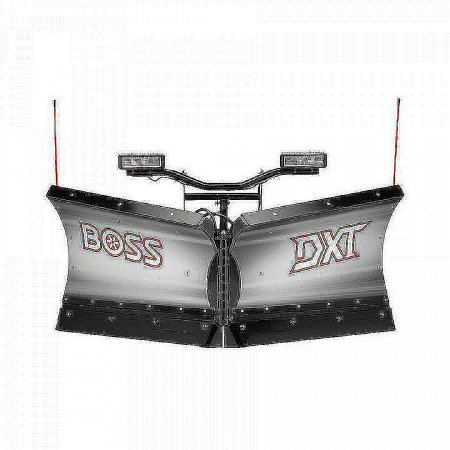 New BOSS Snowplow 9'2" Stainless Steel DXT V-Plow - Dual Trip Edge w/Cold Front Tech