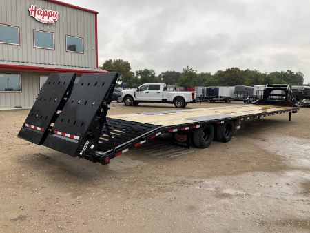 New 2026 PJ 102"x40' GN Low-Pro Air-Ride Flatbed w/ Duals - LD