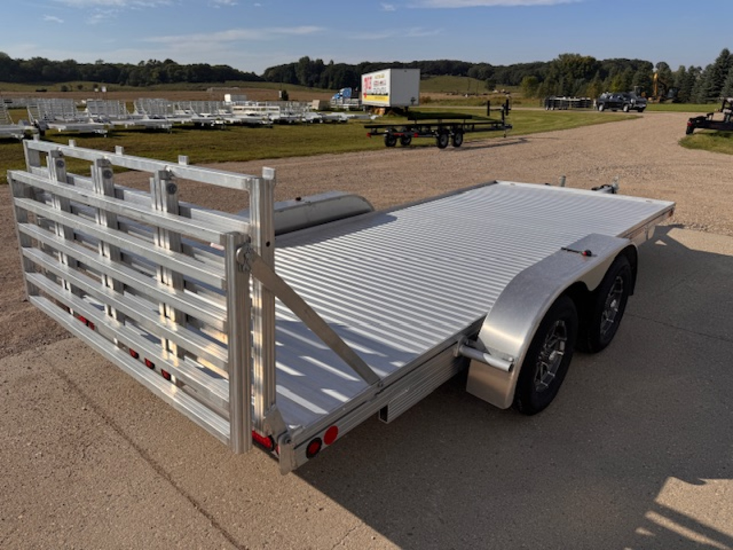 New 2026 78"x16' SLEDBED HEAVY-DUTY ALUMINUM TANDEM UTILITY TRAILER by JB LUND Utility Trailer **FREE TIEDOWN KIT**