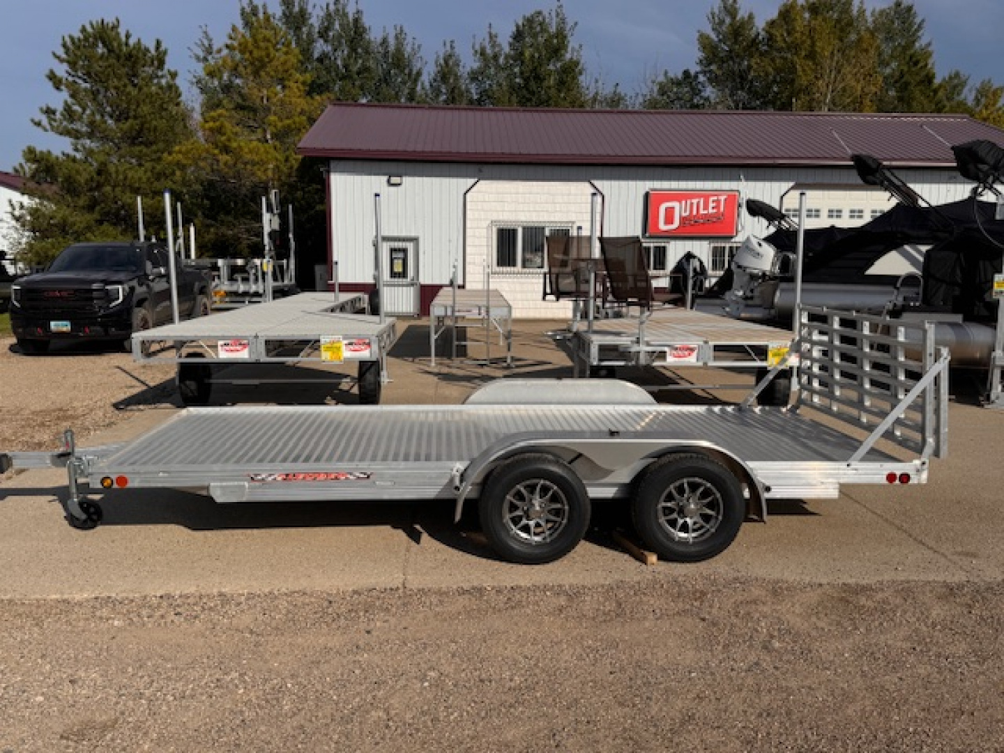 New 2026 78"x16' SLEDBED HEAVY-DUTY ALUMINUM TANDEM UTILITY TRAILER by JB LUND Utility Trailer **FREE TIEDOWN KIT**