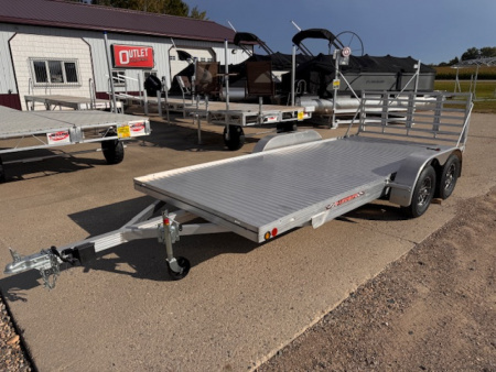 New 2026 78 x16' SLEDBED HEAVY-DUTY ALUMINUM TANDEM UTILITY TRAILER by JB LUND Utility Trailer **FREE TIEDOWN KIT**