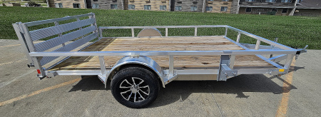 New 2025 H&H Trailers  82x12 Aluminum Rail, 3K Idler Utility Trailer