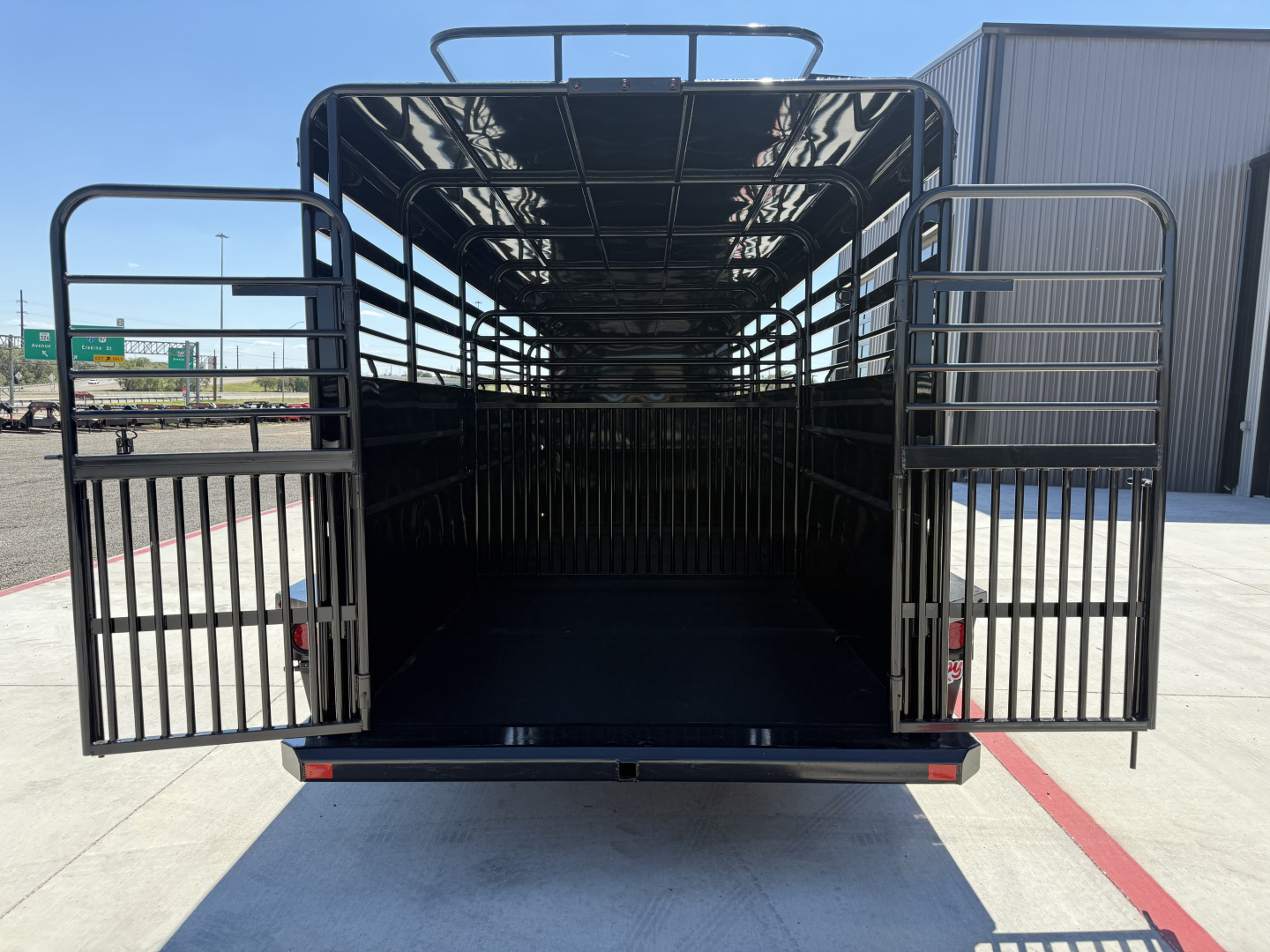 New 2026 Delco 6'8"x28' GN Metal Top Livestock Trailer - MC Cowboy Deluxe