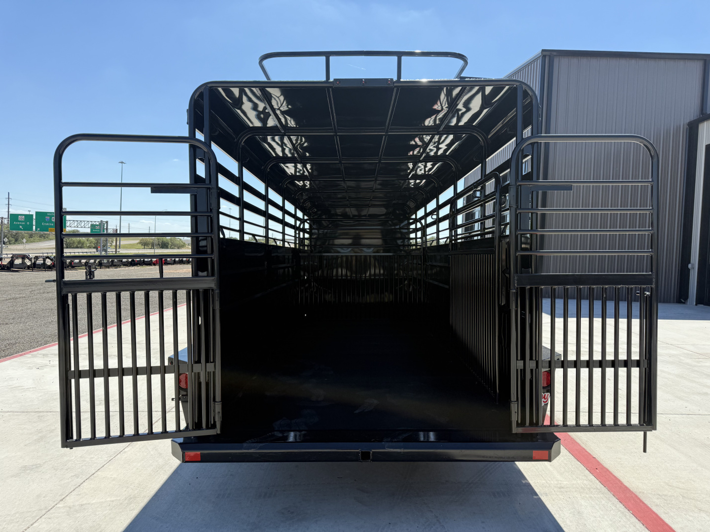 New 2026 Delco 6'8"x28' GN Metal Top Livestock Trailer - MC Cowboy Deluxe