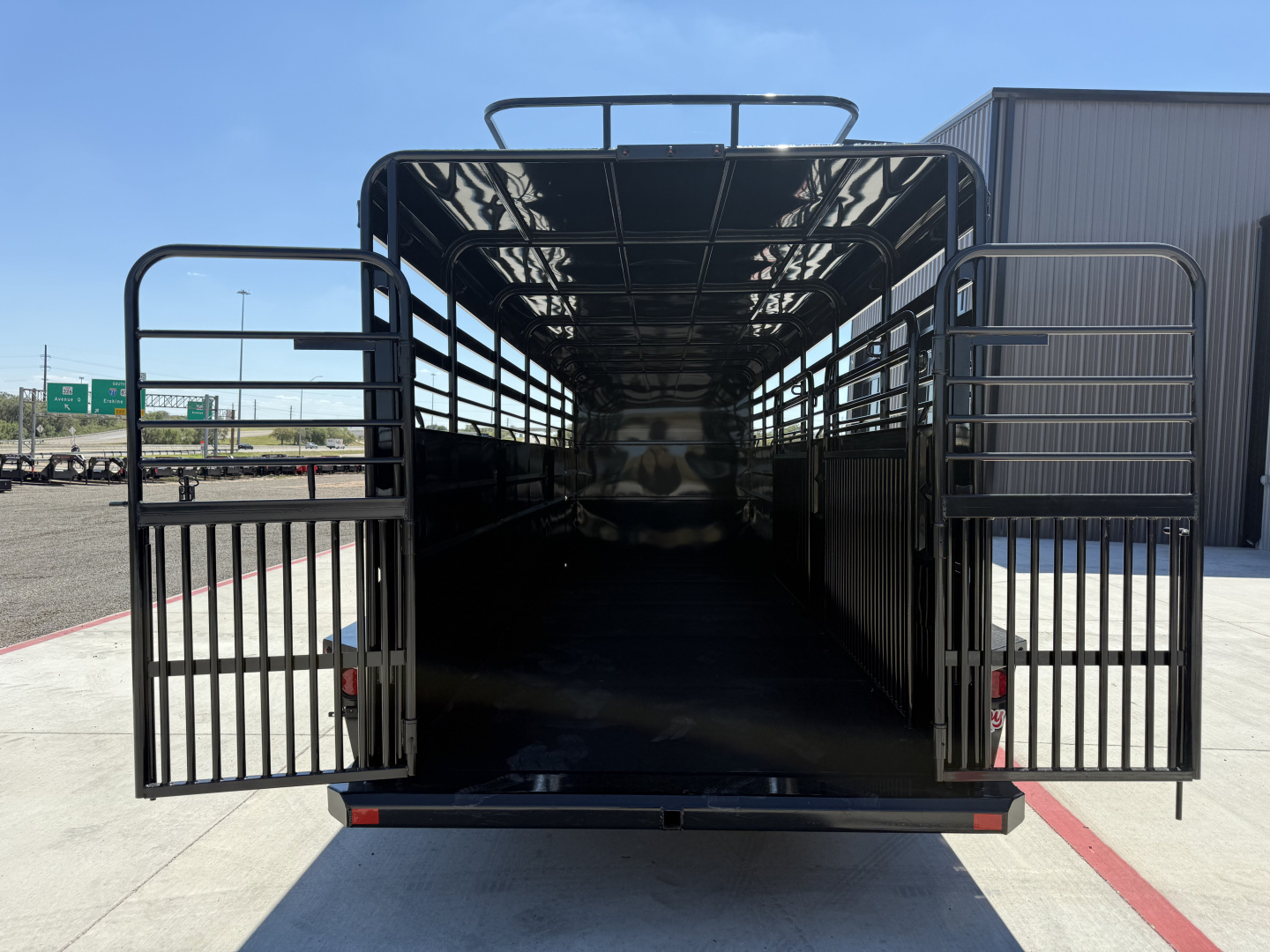 New 2026 Delco 6'8"x28' GN Metal Top Livestock Trailer - MC Cowboy Deluxe